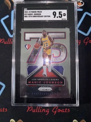 2021-22 Panini Prizm NBA 75th Logo Retail #15 Magic Johnson - Los Angeles Lakers - Image 1 of 2