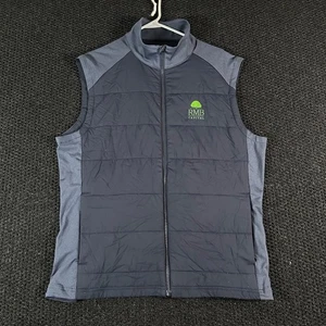Southern Tide Mens Puffer Vest Size L Black RMB Capital Logo Sleeveless - Picture 1 of 7