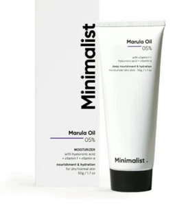 Marula Oil 5% Face Moisturizer for Dry Skin with Hyaluronic Acid Deep Hydration - Picture 1 of 3