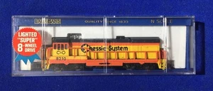 N Scale Bachman Hong Kong C & O Chessie System 8210 Model Railroad Train Engine - Picture 1 of 14