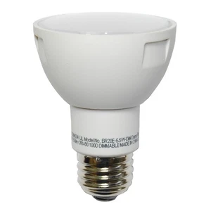 4 Pack - High Quality LED 6.5w Dimmable BR20 Soft White Light Bulb - 50w Equiv. - Picture 1 of 5