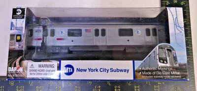 6" MTA New York City Subway Diecast Rail Car w/Clock RT8555 Daron NEW Old Stock - Image 1 of 4