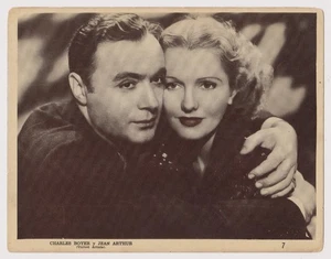 Jean Arthur & Charles Boyer 1937 LG 7x9 Aguilitas Tabak Premium Card #7 Kuba - Bild 1 von 2