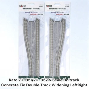 Kato 20-051/20-052 Escala N Unitrack Corbata de Hormigón Doble Vía Ampliación Izquierda Derecha - Imagen 1 de 9