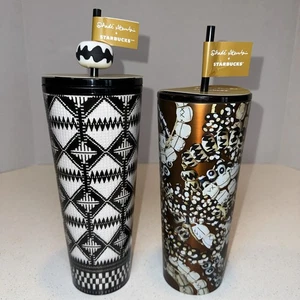 Tazze fredde nuove con etichette Starbucks Shade Akanbi artista perline batik e diamanti batik 24 oz - Foto 1 di 15