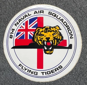 ROYAL NAVY 814 NAVAL AIR SQUADRON FLYING TIGERS STICKER - Picture 1 of 3