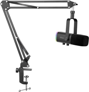 FIFINE XLR Streaming Mikrofon mit Arm für Podcast Studio, USB Dynamisch Micropho - Bild 1 von 3