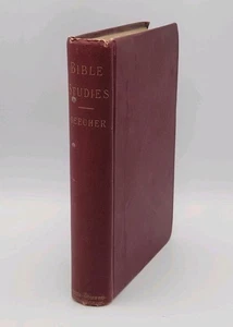 Bible Studies Henry Ward Beecher 1893 Hardcover Book - Picture 1 of 11