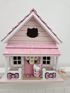 Hello Kitty Birdhouse Pink & White Sprinkle-Covered Treat Roof Tiktok Viral - Picture 1 of 8