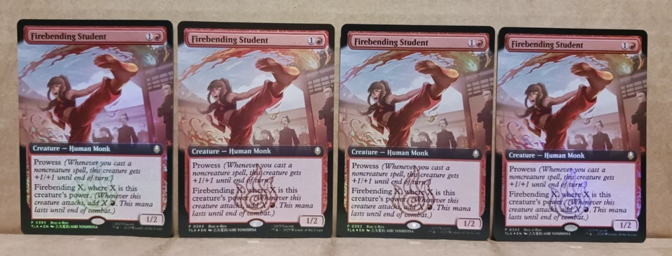 MTG Firebending Student Foil Buy A Box Promo Avatar x4 NEW! - Image 1 of 1