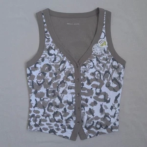 Marc Cain Sport Damen Weste Vest Größe N4 Oberteil Schnalle Viskose Stretch - Bild 1 von 15