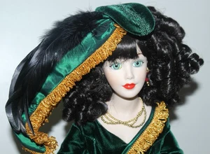 MADAME ALEXANDER Porcelana Muñeca En Caja SCARLETT O'HARA Vestido Cortina GWTW Lote DM - Imagen 1 de 10
