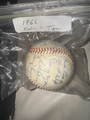 1964 Spring Training - Detroit Tigers-Signed Baseball - 21 Players-MintCondition - Image 1 of 4