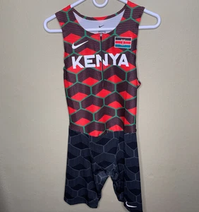 Nike Pro Elite Kenya Track & Field Men’s Size Medium Sleeveless Speedsuit New - Picture 1 of 10