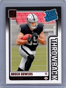 2024 Donruss #45 Brock Bowers Rated Rookies Throwback - Picture 1 of 2