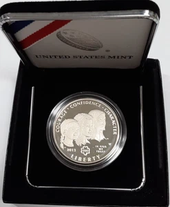 2013-W Girl Scouts of America Commemorative Proof Silver Dollar in OGP w/COA - Picture 1 of 4