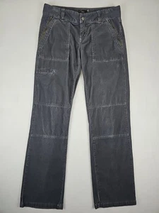 Pantalones para mujer Prana negros de pana elásticos utilitarios con cremallera y bolsillo talla 4 30x31 - Imagen 1 de 9