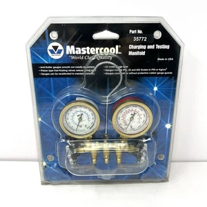 Mastercool Lade & Prüfung Krümmer Messgeräte Teilenr. 35772 Messing 72" Schläuche NEU - Bild 1 von 6