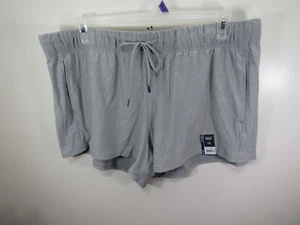 New Athletic Works Super Soft Short Size XXXL 22 Gray Elastic Drawstring Waist - Picture 1 of 4