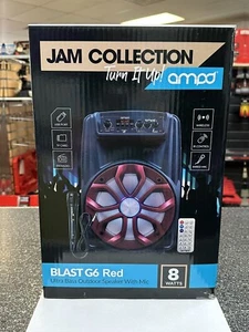 AMPD (BLAST G6) 8-WATT ULTRA BASS KARAOKE/FM Radio Outdoor Speaker w/ MIC ~ NEW - Picture 1 of 5