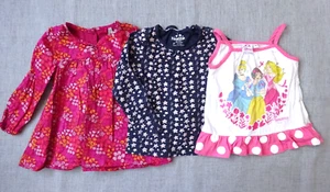 Lot Girl Clothes 3 T-Shirt Tank Top Tunic Disney Lupilu ORCH Size 2 Years - Picture 1 of 8