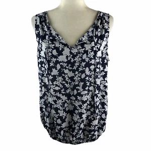 New York & Company Women's Size Medium Floral Banded Tank - Picture 1 of 8
