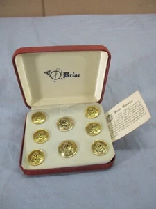 Vintage BRIAR SCOTS GUARDS UNIFORM BUTTONS 3/4" Diameter - Picture 1 of 12