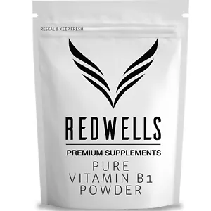 Vitamina B1 Polvere Tiamina Hcl REDWELLS Senza Additivi Vegan Senza OGM Con Scoop - Foto 1 di 3