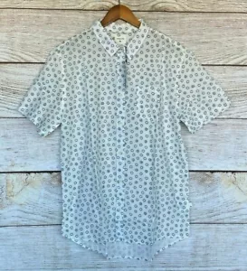 Camicia Quiksilver Uomo Taglia Small Buck Shot Woven Shirt - Manica Corta Nuova - Foto 1 di 4