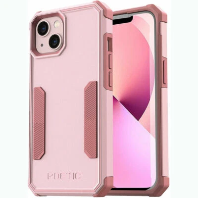 For Apple iPhone 13 Case | Poetic Lightweight Slim Shockproof Cover Light Pink - Image 1 of 4
