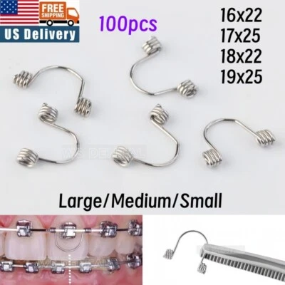 Dental Orthodontic Torquing Torque Spring Rectangular Single Anterior Teeth wire - Image 1 of 4