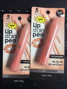 2er Pack 5 Second Lip Cosmetics Lippenstift Peach Passion Semi Permanent Selten  - Bild 1 von 1