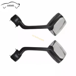 For Peterbilt 579 587 Kenworth T680 WITH Mounting Kit Chrome Hood Mirrors - Picture 1 of 7