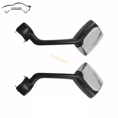 For Peterbilt 579 587 Kenworth T680  WITH Mounting Kit Chrome Hood Mirrors Foto 1 de 4