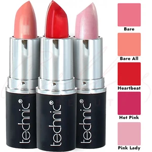 TECHNIC Lipstick Smooth Longwear Moisturising Lips with Vitamin E *CHOOSE SHADE* - Picture 1 of 6