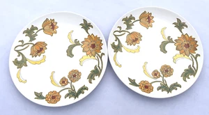 Rare-1970 Noritake Progression China Japan "ALOHA" 9023 DINNER PLATES Set of 2 - Picture 1 of 7
