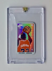 1985 MICHAEL JORDAN 8-Bit Fadeaway Refractor Rookie Mini No 1986 Fleer SEALED - Picture 1 of 14