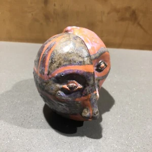 Vintage Studio Pottery Art Bust Head Figurine Sculpture Glazed - Picture 1 of 7