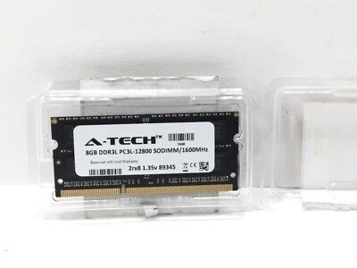 A-TECH 8GB DDR3L PC3L-12800 SODIMM 1600MHz - Image 1 of 2