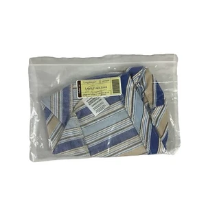 Longaberger Large Flare Liner Cabana Blue Stripe Basket Fabric 23770295 New - Picture 1 of 4