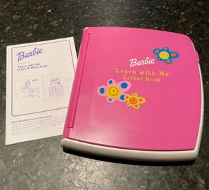 Barbie Learn with Me Letter & Word Book BE-737 2001 Mattel plus Manual TESTED - Picture 1 of 12