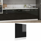  Dishwasher Panel High Gloss Black 59.5x3x67  Engineered Wood W5m8