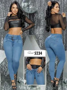 Kolumbianische Po Lifting Jeans mit Shapewear - Bild 1 von 6