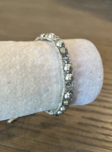 Neu mit Etikett Chan Luu Silber Mix Mokuba einzelnes Wickelarmband - Bild 1 von 7