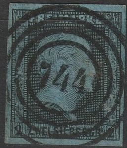 2 Sgr. MiNr. 3 mit Nummernstempel 744 KÖNIGSWINTER (OPD Köln ) - Bild 1 von 1