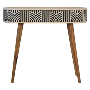 Edessa Bone Inlay Console Table - Picture 1 of 9