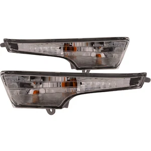 Front Park Signal Lights Set Chrome Pair For 2013-2016 Nissan Altima Sedan - Picture 1 of 5