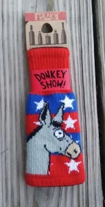 NUEVO Donkey Show Freaker se adapta a botella de vino cerveza 2 litros aislada Koozie patriótica - Imagen 1 de 3