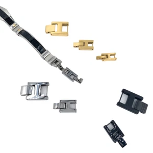 ONDEGO® 316L Acero Inoxidable Cierre Extensión Hombre Pulsera Reloj Cierres - Imagen 1 de 21