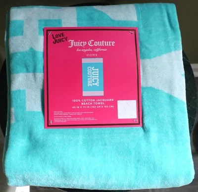 NEW Juicy Couture Los Angeles California 100% Cotton Beach Towel 40"x72" - Image 1 of 3